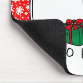 Weihnachts-Weihnachtsmannmütze Grauhund Hund (Blin Mousepad (Ecke)