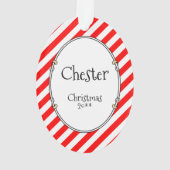 Weihnachts-Weihnachtsmannmütze Grauhund Hund (Blin Ornament (Rückseite)