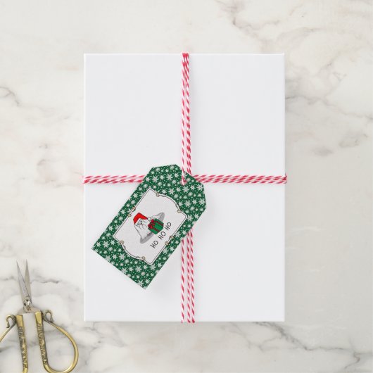 Weihnachts-Weihnachtsmannmütze Malteser Hund Niedl Geschenkanhänger (Mit Garn)