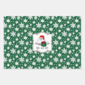 Weihnachts-Weihnachtsmannmütze Malteser Hund Niedl Geschenkpapier Set (Vorderseite)