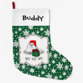 Weihnachts-Weihnachtsmannmütze Malteser Hund Niedl Großer Weihnachtsstrumpf (Vorderseite)