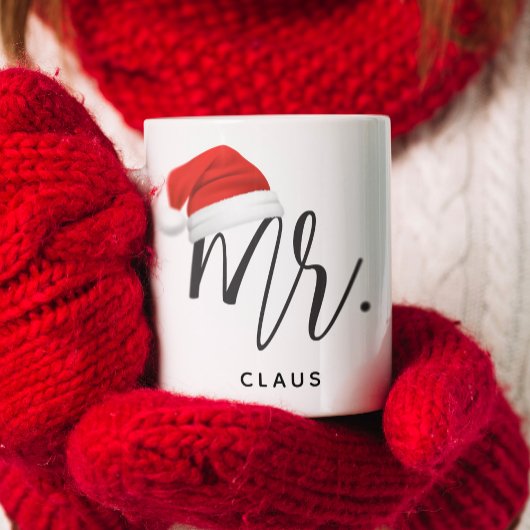 Weihnachts-Weihnachtsmannmütze Name Kaffeetasse