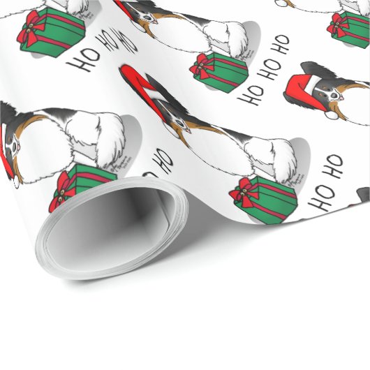 Weihnachts-Weihnachtsmannmütze Papillon (trifarbig Geschenkpapier (Rolleneckpunkt)