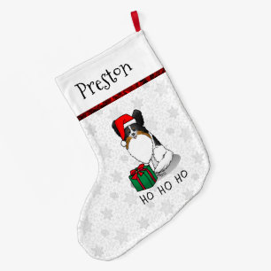 Weihnachts-Weihnachtsmannmütze Papillon (trifarbig Großer Weihnachtsstrumpf