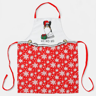Weihnachts-Weihnachtsmannmütze Papillon (trifarbig Schürze