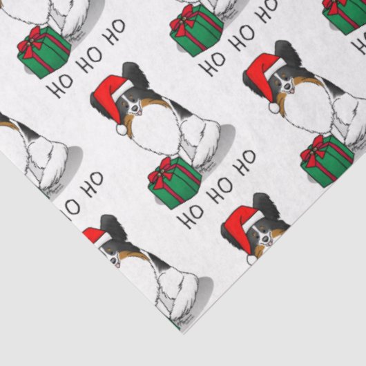 Weihnachts-Weihnachtsmannmütze Papillon (trifarbig Seidenpapier (Ausschnitt)