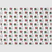 Weihnachts-Weihnachtsmannmütze Papillon (trifarbig Seidenpapier (Vorderseite)