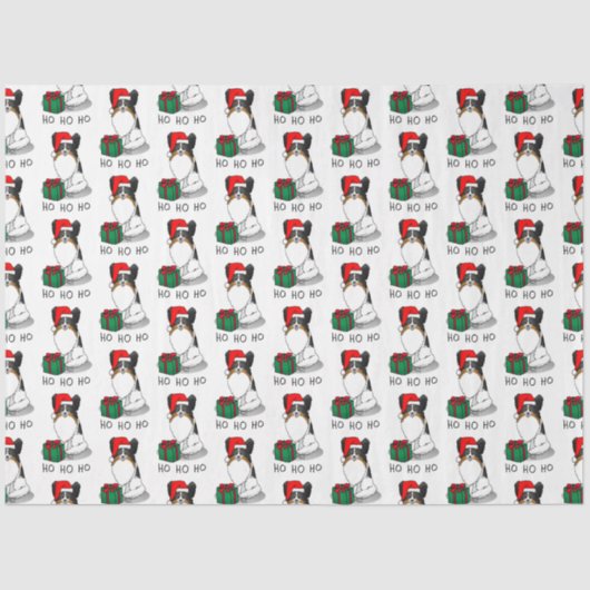 Weihnachts-Weihnachtsmannmütze Papillon (trifarbig Seidenpapier (Vorderseite)