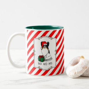 Weihnachts-Weihnachtsmannmütze Papillon (trifarbig Zweifarbige Tasse