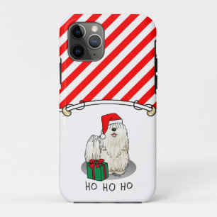 Weihnachts-Weihnachtsmannmütze Puli Dog (weiß) Nie Case-Mate iPhone Hülle