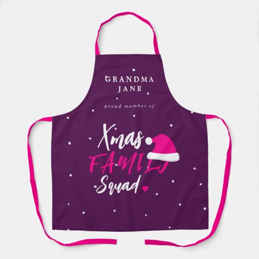 Weihnachts-Weihnachtsmannmütze Schürze (Vorderseite)