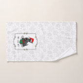Weihnachts-Weihnachtsmannmütze Scottish Terrier (s Badhandtuch Set (Handtuch)