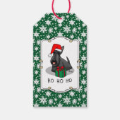 Weihnachts-Weihnachtsmannmütze Scottish Terrier (s Geschenkanhänger (Vorderseite)