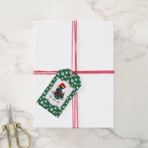 Weihnachts-Weihnachtsmannmütze Scottish Terrier (s Geschenkanhänger