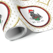 Weihnachts-Weihnachtsmannmütze Scottish Terrier (s Geschenkpapier (Rolleneckpunkt)