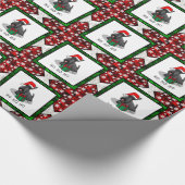 Weihnachts-Weihnachtsmannmütze Scottish Terrier (s Geschenkpapier (Ecke)