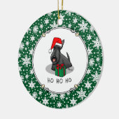 Weihnachts-Weihnachtsmannmütze Scottish Terrier (s Keramik Ornament (Links)