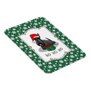 Weihnachts-Weihnachtsmannmütze Scottish Terrier (s Magnet