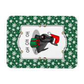 Weihnachts-Weihnachtsmannmütze Scottish Terrier (s Magnet (Horizontal)
