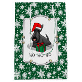 Weihnachts-Weihnachtsmannmütze Scottish Terrier (s Mittlere Geschenktüte (Rückseite)