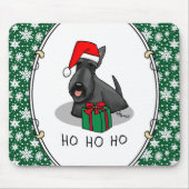 Weihnachts-Weihnachtsmannmütze Scottish Terrier (s Mousepad (Vorne)