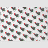 Weihnachts-Weihnachtsmannmütze Scottish Terrier (s Seidenpapier (Vorderseite)