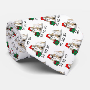 Weihnachts-Weihnachtsmannmütze Shih Tzu (bräunlich Krawatte
