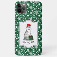 Weihnachts-Weihnachtsmannmütze Sibirischer Husky (