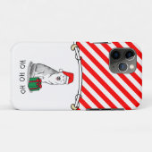 Weihnachts-Weihnachtsmannmütze Sibirischer Husky ( Case-Mate iPhone Hülle (Rückseite (Horizontal))