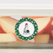 Weihnachts-Weihnachtsmannmütze Sibirischer Husky ( Etiketten (Befestigt)
