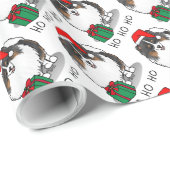 Weihnachts-Weihnachtsmannmütze Spitz (in drei Farb Geschenkpapier (Rolleneckpunkt)