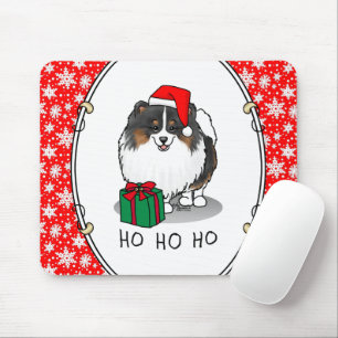 Weihnachts-Weihnachtsmannmütze Spitz (in drei Farb Mousepad