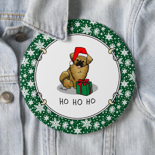 Weihnachts-Weihnachtsmannmütze Tibetisch Spanisch Button