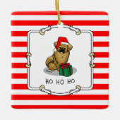 Weihnachts-Weihnachtsmannmütze Tibetisch Spanisch Keramikornament (Vorderseite)