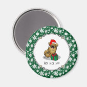 Weihnachts-Weihnachtsmannmütze Tibetisch Spanisch  Magnet (Vorderseite/Rückseite)