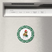 Weihnachts-Weihnachtsmannmütze Tibetisch Spanisch  Magnet (In Situ (Geschirrspüler))