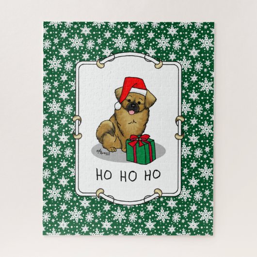 Weihnachts-Weihnachtsmannmütze Tibetisch Spanisch Puzzle (Vertikal)