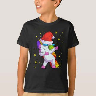 Weihnachts-Weihnachtsmannmütze Unicorn T-Shirt