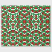 Weihnachts-Weihnachtsmannmütze Weihnachtsgeschenk Geschenkpapier (Flach)