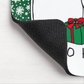 Weihnachts-Weihnachtsmannmütze Whippet Hund Fawn & Mousepad (Ecke)