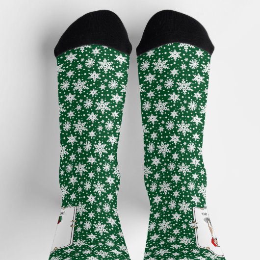 Weihnachts-Weihnachtsmannmütze Whippet Hund Fawn & Socken (Oben)