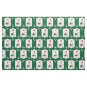 Weihnachts-Weihnachtsmannmütze Whippet Hund Fawn & Stoff (Fat Quarter (45,7 x 55,9 cm))