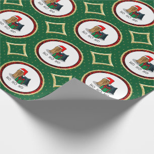 Weihnachts-Weihnachtsmannmütze Yorkshire Terrier Y Geschenkpapier