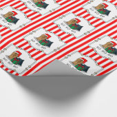 Weihnachts-Weihnachtsmannmütze Yorkshire Terrier Y Geschenkpapier (Ecke)