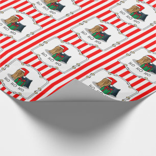 Weihnachts-Weihnachtsmannmütze Yorkshire Terrier Y Geschenkpapier
