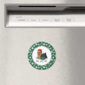 Weihnachts-Weihnachtsmannmütze Yorkshire Terrier Y Magnet (In Situ (Geschirrspüler))