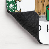 Weihnachts-Weihnachtsmannmütze Yorkshire Terrier Y Mousepad (Ecke)