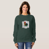 Weihnachts-Weihnachtsmannmütze Yorkshire Terrier Y Sweatshirt (Vorne ganz)