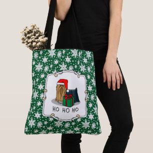Weihnachts-Weihnachtsmannmütze Yorkshire Terrier Y Tasche