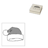 Weihnachts-Weihnachtsmannmütze Zeichne Weihnachtsh Gummistempel (Stempel)